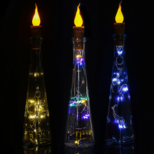 Super brilhante luz de fadas garrafa rolha 20led led cortiça luzes decorativas quintal decoração natal ao ar livre 2024 - compre barato