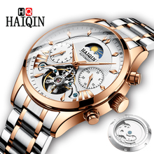 HAIQIN-Reloj de pulsera para hombre, de oro 2019, mecánico, deportivo, militar, resistente al agua, Masculino 2024 - compra barato