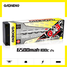 Gaoneng GNB 6500mAh 2S 7.4V 100C/200C Hardcase LiPo Battery Pack With 5.0mm Plug Deans T XT60 Plug for 1:10 1/10 RC Car RC Boat 2024 - buy cheap