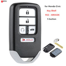 Keyecu 5 Button Replacement Car Remote Key Shell Case Fob for Honda Civic 2016 2017 2018 with uncut blade - FCC:KR5V2X 2024 - buy cheap
