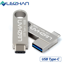 LEIZHAN Pendrive USB C Flash Drive 32GB Metal OTG USB Flash Drive TYPE-C Memory Stick 64GB USB 3.0 U Disk Type C Pen Drive 2024 - buy cheap