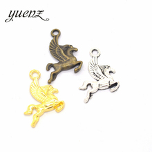 YuenZ 20pcs Antique Fly Horse Charms Metal Pendants for Necklace Bracelet Jewelry Making Jewelry Handmade Crafts 20*15mm D928 2024 - buy cheap