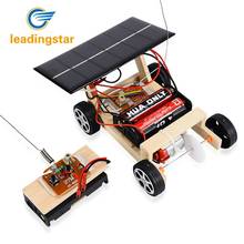 LeadingStar 2018 Новый Деревянный DIY солнечный Радиоуправляемый автомобиль деревянная сборка радиоуправляемые игрушки научная модель развивающая игрушка интеллект 2024 - купить недорого