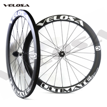 Velosa-juego completo de ruedas de carbono Ulti 50, rueda de freno de disco 700C, bujes de freno de disco DT240/DT350, llanta sin tubo asimétrica de 50mm 2024 - compra barato