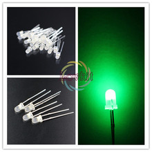 Difusor redondo para lâmpada de led, 1000 pçs, 3mm, redondo, brilhante, urtal, luz 3mm, diodo, componentes eletrônicos, atacado
