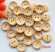 30pcs/lot Size:15/18/20mm Vintage 2 holes Natural Color Button Wooden Button for Sewing Garment Buttons(ss-61) 2024 - buy cheap
