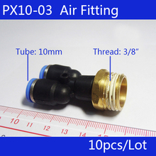 PX10-03 de aire neumático de 3/8 pulgadas, 10 Uds., PT a 10mm, conectores Push-in de forma Y, accesorios rápidos, envío gratis 2024 - compra barato