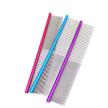 16cm High Quality Pet Comb Professional Steel Grooming Comb Cleaning Hair Trimmer Brush Pet Dog Cat Accessories color random 2024 - buy cheap