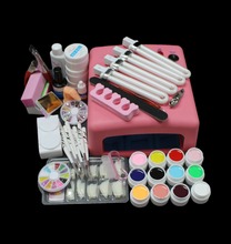 Hot Sale Pro 36W UV GEL Pink Lamp & 12 Color UV Gel Nail Art Tool Kits Sets BTT-93 2024 - buy cheap
