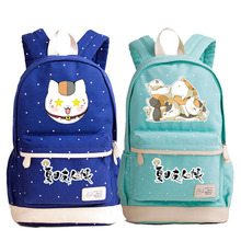 Natsume Yuujinchou Neko Gato Mochila Dot Ponto Escola Livro Estudante Mochila Sacos de Viagem Laptop Menina Meninos Adolescentes 2024 - compre barato