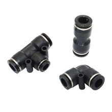 10mm Slip-lock Tee, Elbow, Straight Quick connector Pneumatic joint Garden Mist cooling system Hose connector 5 Pcs 2024 - buy cheap