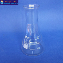 Balão de vidro cônico, 200ml, 1 peça, uso em laboratório, balão de vidro, padrão triangular 2024 - compre barato