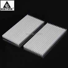 3pcs/lot Gdstime 100x55x6mm Aluminum Heat Sink Radiator Heatsink for IC LED Electronic Chipset Heat Dissipation 2024 - buy cheap