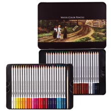 36 48 цветов водорастворимый цветной карандаш, секретное искусство, рисование, цветная ручка deli 6519, красивая картонная посылка, хороший подарок 2024 - купить недорого