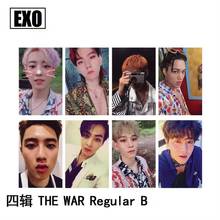 Kpop EXO The War Kokobop Paper Photo Card Chanyeol Sehun Self Made Autograph Photocard Poster 8pcs 2024 - buy cheap