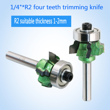 1pc R2 woodworking milling cutter 4 teeth trimming knife edge trimmer wood router bit 2024 - buy cheap