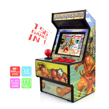 Mini controle arcade retrô de 16 bits, console de jogos clássico host, joystick, suporte para tv, saída av, carregamento usb, 156 jogos clássicos 2024 - compre barato