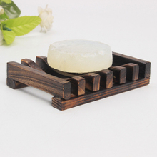 1pcs Wooden Natural Bamboo Soap Dish Tray Holder Storage Soap Rack Plate Box Container For Bath Shower Plate Bathroom 2024 - buy cheap