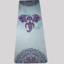 New Thickened 5mm natural rubber suede cloth printed non-slip yoga mat Soft and comfortable skin-friendly mat 2024 - buy cheap