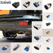 For Peugeot 301 2014 2015 2016 2017 car cover muffler exterior back end pipe dedicate exhaust tip tail outlet ornament vent 1pcs 2024 - buy cheap