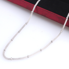 Width 2mm length 60cm Bead net cylinder chains 316L Stainless steel Necklace for men women jewelry wholesale 2024 - buy cheap
