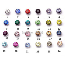 Alisouy Fashion 5mm width stainless steel No pierced Women Men unisex Magnetic ear stud earrings Austrian crystal 2024 - buy cheap