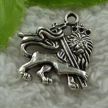 120 pieces antique silver lion charms 27x25mm #2922 2024 - buy cheap