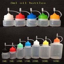 plastic Empty oil bottle 3ml PE E-liquid Bottle Needle Dropper Bottle for Ego Electronic Cigarette E-cig liquid Plastic Bottle 2024 - buy cheap