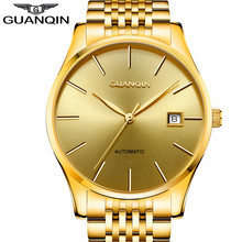 Guanqin relógio mecânico clássico masculino de marca de luxo, relógios de pulso automáticos a prova d'água em aço inoxidável 2024 - compre barato