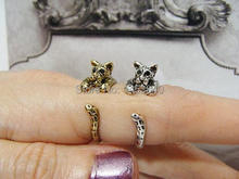 Anillo con Pantera, anillo de leopardo, tamaño libre Retro, anillos de envoltura de Animal bruñido (12 unids/lote) 2024 - compra barato