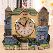 Вилла замок креативный будильник настольные часы домашний офис Декор лучшие подарки для детей 2024 - купить недорого