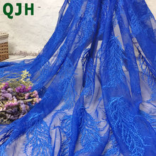 5 yards light&comfortable lace embroidery fabric African Tulle feather Venice Lace Trim Fabrics Sewing Craft For Wedding dress 2024 - buy cheap