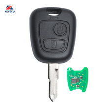 KEYECU KYDZ Replacement Remote Key Fob 2 Button 433MHz ID46 for Peugeot 206 + Uncut Blade 2024 - buy cheap