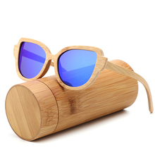 BerWer-gafas de sol polarizadas con montura de madera para hombre, lentes de bambú, UV400 2024 - compra barato