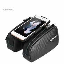 ROSWHEEL-Bolsa de teléfono impermeable para bicicleta de montaña, bolsa de tubo de parte superior del marco frontal, accesorios de ciclismo, 2019, 4,7, 5,7, 6,0 2024 - compra barato