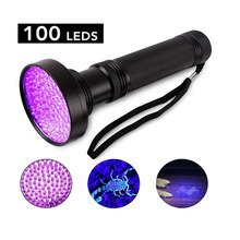 UV LED Flashlight Torch Lamp AA Battery 100 F5 395NM Violet for Detecting Marker Checker 2024 - buy cheap
