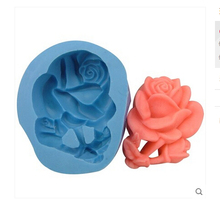 Molde em silicone flores de sabão, molde de flores de sabão, flores de gel de sílica, moldes de pedra aromática, molde de vela de rosa 2024 - compre barato