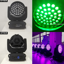 16 Лот дискотека свет 36x10 moving head wash led 36x10w 4 в 1 zoom led moving head 360w led wash light 2024 - купить недорого