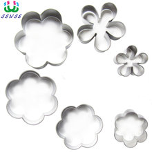 Six Plum Blossom Set Shape Cake Cookie Biscuit Baking Molds,Fresh Flowers Cake Decorating Fondant Cutters Tools,Direct Selling 2024 - buy cheap