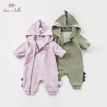 DB11860 dave bella outono bebê unisex manga longa romper infantil criança macacão crianças boutique new born romper 1 peça 2024 - compre barato