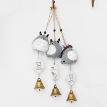 Cartoon Totoro Bell Wind Chimes Romantic Personality Gift Japanese Style Resin Door Trim Truck Crane Accessories Gift 2024 - buy cheap