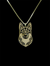 Trendy cute German Shepherd dog pendant necklace women statement jewelry men 2024 - buy cheap