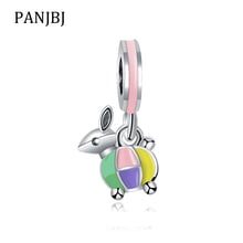 New Original Bead Enamel Rabbit Lantern Dangle Charm Fit  Bracelet Necklace DIY Women Jewelry 2024 - buy cheap