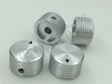 5pcs Silver Aluminum potentiometer knob cap / 25MM * 15.5MM hole 6.4MM SHCS knob for potentiometer 2024 - buy cheap