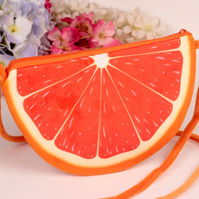 Сумка-мессенджер из оранжевого плюша с фруктами и арбузом для маленьких девочек, детская сумка для детского сада, сумка через плечо 2024 - купить недорого