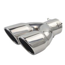 Muffler exhaust Dual Exhaust Tip Tailpipe 2.5 Inch Inlet 3" outlet 8.1" Length Polished Stainless 1.2mm Thickness (Double Wall S 2024 - buy cheap