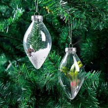 Рождественские украшения для дома, Рождественский шар, прозрачная Рождественская елка, висячий шар, свадебные украшения для свадебной вечеринки 2024 - купить недорого