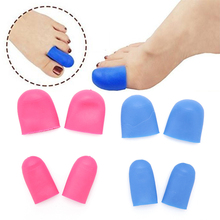 1pair Silicone Gel Feet Care Toe Tube Insoles Bandage Pain Relief Foot Finger Protectors Guard Tool 2Sizes 2024 - buy cheap