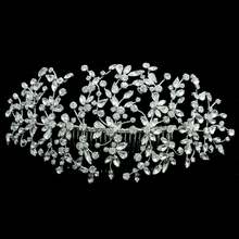 Classic Clear Crystals Rhinestone Big Bridal Wedding Headbands Hair Combs Women Pageant Hair Jewelry Headpiece 2160621R 2024 - buy cheap