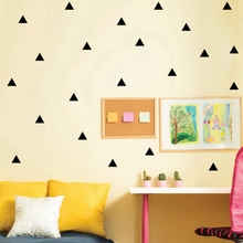 Triangles Wall Sticker Kids Room wall decoration / Gold triangles Wall Decal nursery wall art decor 2024 - buy cheap